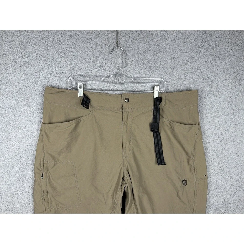 Mountain Hardwear Pants Mens 2XL 42x31 Tan Mesa Belted Hiking Nylon